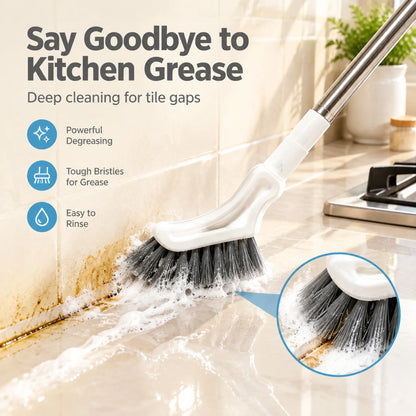 🧼 Telescopic Crevice Cleaning Brush – Long Handle Gap Cleaner for Bathroom, Toilet, Floors & Windows 🧹