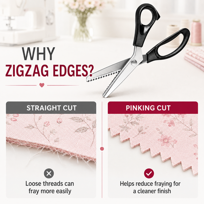 ✂️Stainless Steel Zig Zag Scissors with Serrated Teeth