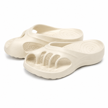 Toe Separator Comfort Slides – Cushioned Footbed & Built-In Toe Dividers