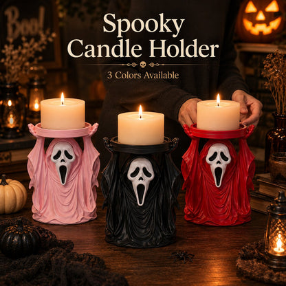 👻 Ghostface Scream Candle Pedestal Holder