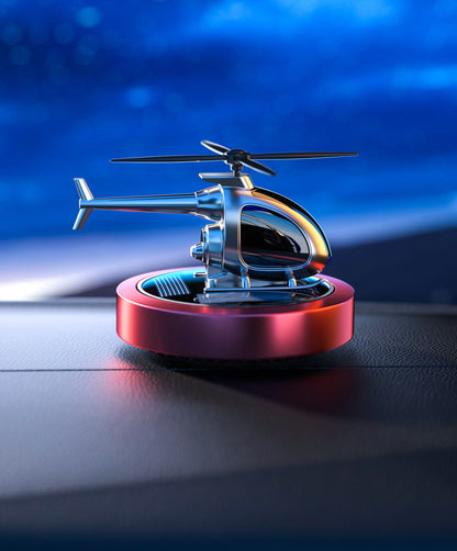 🚁Turn Sunlight Into Motion — Solar Helicopter Car Aroma Diffuser