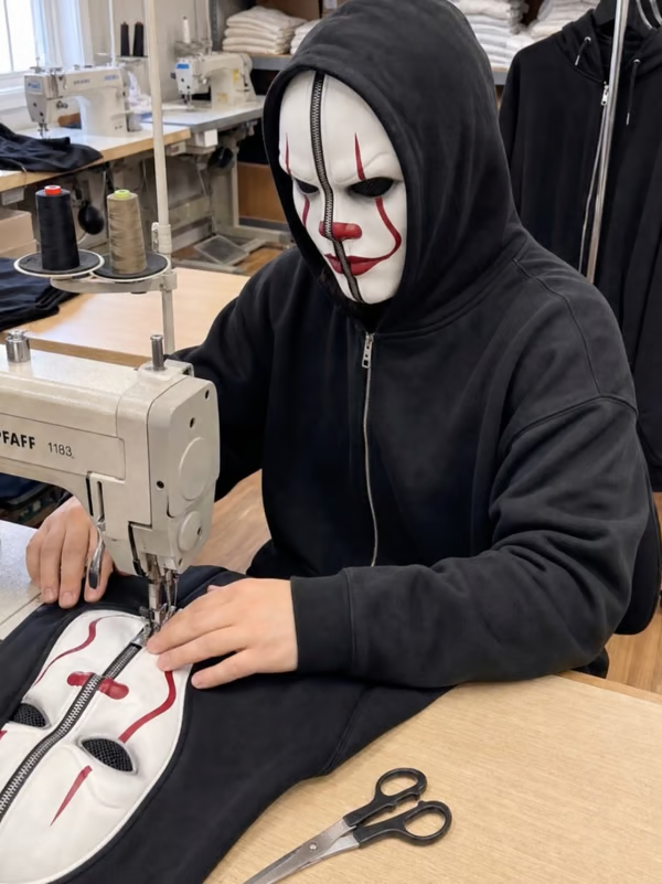 🎭😱Horror Zip-Up Hoodie—Perfect for Horror Fans💀