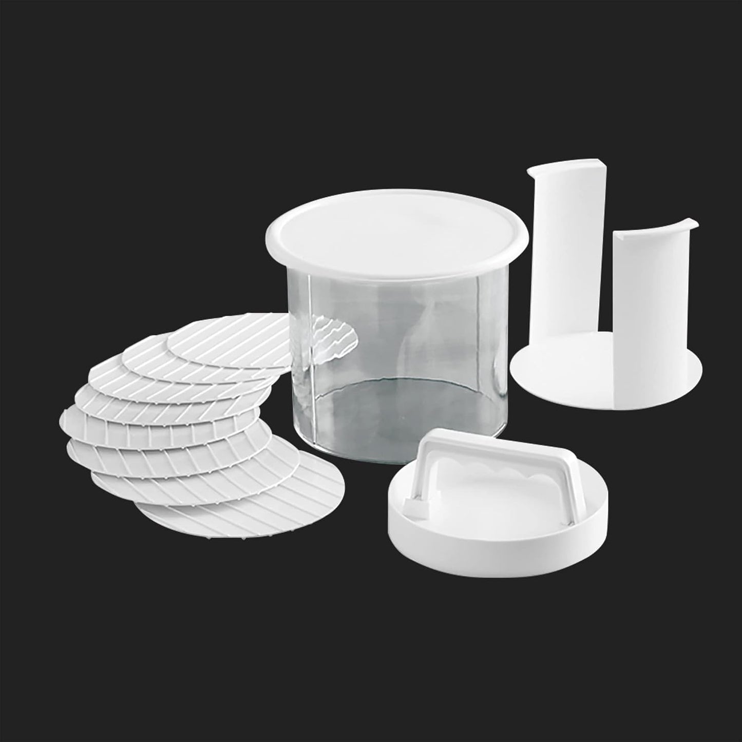 🍔🧊 Stackable Burger Patty Maker & Freezer Storage Container – Shape, Stack & Store Homemade Patties