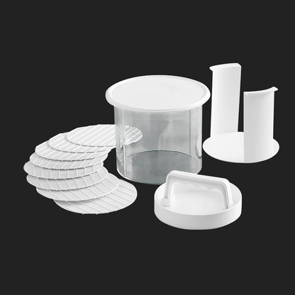 🍔🧊 Stackable Burger Patty Maker & Freezer Storage Container – Shape, Stack & Store Homemade Patties