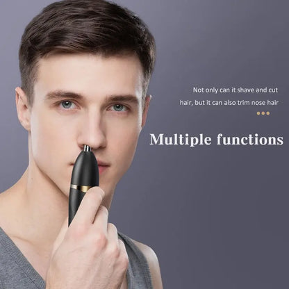 3-in-1 Electric Grooming Kit – Hair, Nose & Body Trimmer with LED Display