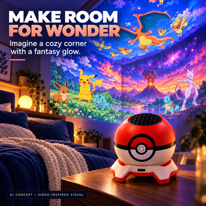 ✨ Fantasy Room Projector – Red & White Ball Design