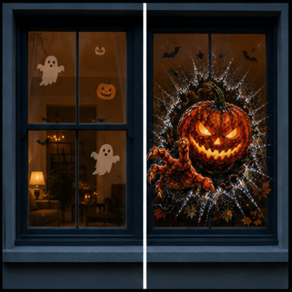 👻Halloween Day 50% Off -🎃 3D Haunted Window Break-In™ Halloween Clings