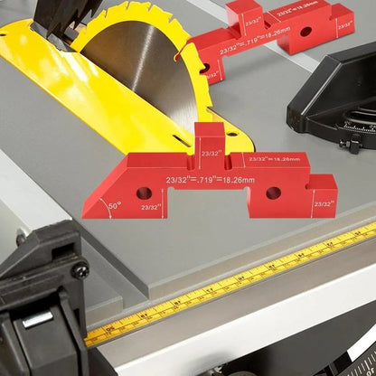 🔧 Woodworking Precision Setup Blocks – Aluminum Alloy Router & Table Saw Alignment Gauge Set with Storage Case