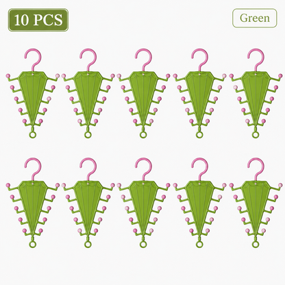 🧥V-Shaped Accessory Organizer | 10 Hooks for Belts, Ties & Scarves