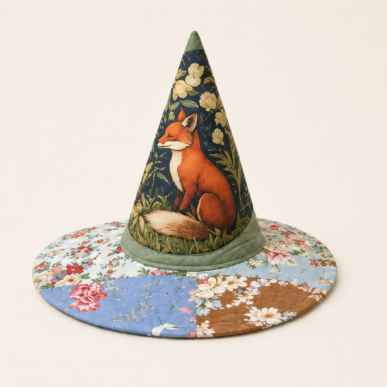 🧙‍♀️Quilted Patchwork Witch Hat – Choose Your Magical Pattern