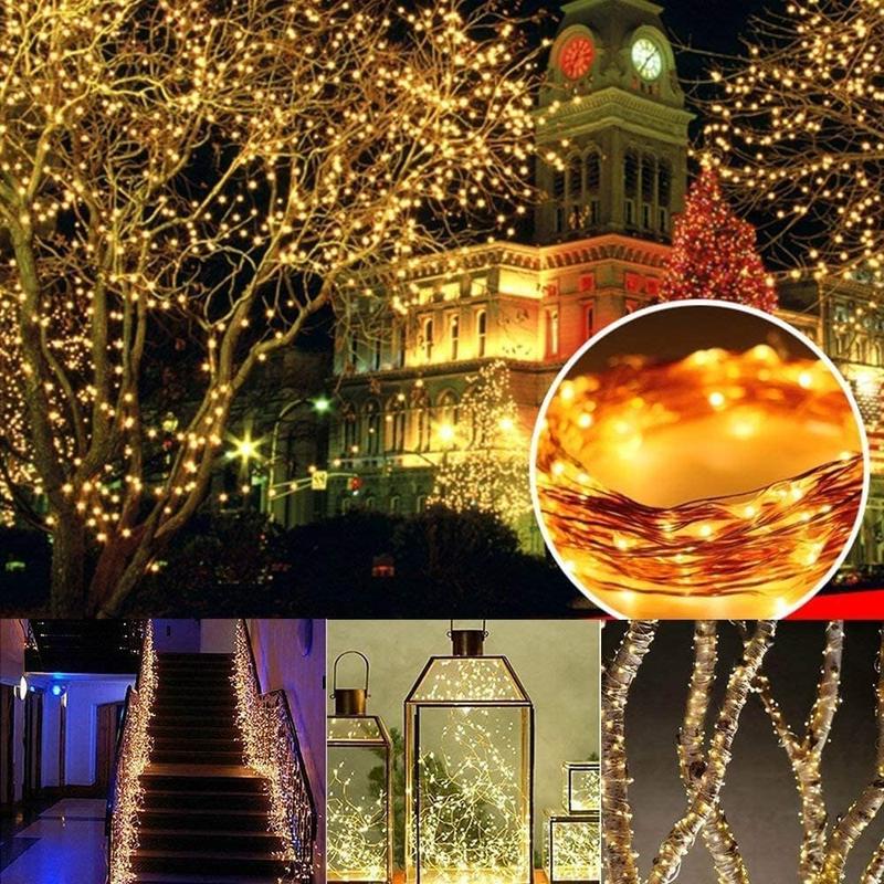 Solar Outdoor String Lights with 8 Modes