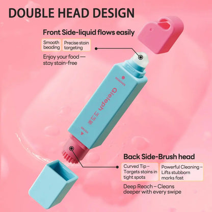 Portable Dual-Head Stain Remover Pen with Liquid Applicator and Cleaning Brush [YQT:LV-260923-002:6d3ce8870f688d8d]