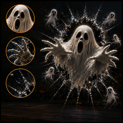 👻Halloween Day 50% Off -🎃 3D Haunted Window Break-In™ Halloween Clings