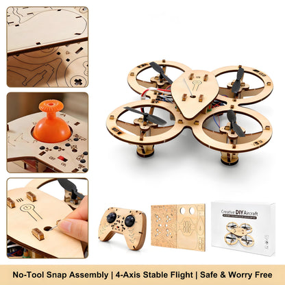 DIY Wooden Drone Kit — Build It. Fly It. Show It Off.