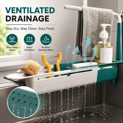 🔥Hot Sale🔥Updated Telescopic Sink Storage Rack