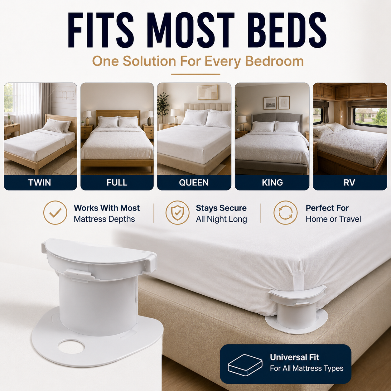 🛏️ 4PCS Invisible Bed Sheet Holders – Keep Sheets Tight & Wrinkle-Free