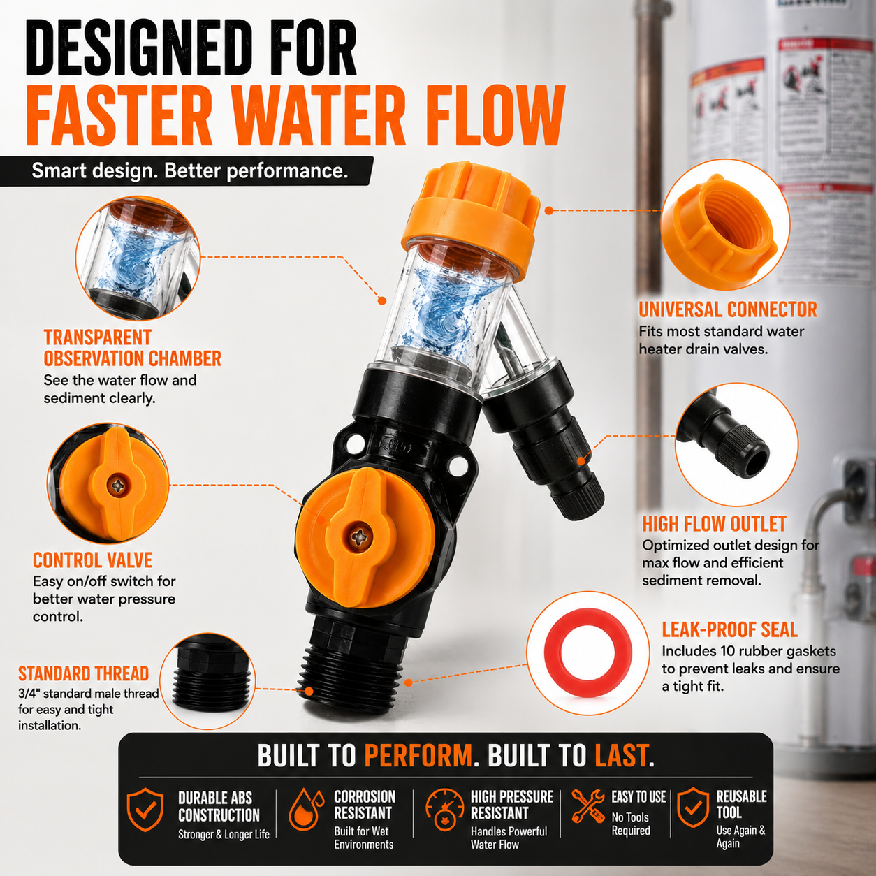 🔥 50% OFF TODAY | Water Heater Flush Kit – Remove Sediment & Restore Flow.