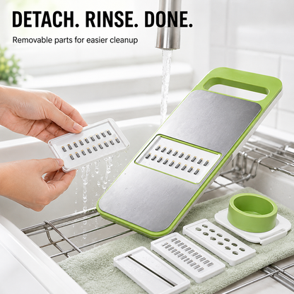 🥕Multi-shaped slicer with adjustable stainless steel blades