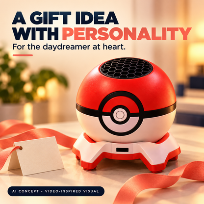 ✨ Fantasy Room Projector – Red & White Ball Design