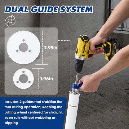 🔧 PVC Pipe Cutter Ratchet Tool - Heavy Duty Quick cut Plumbing Tool for PVC, PPR & PE Pipes