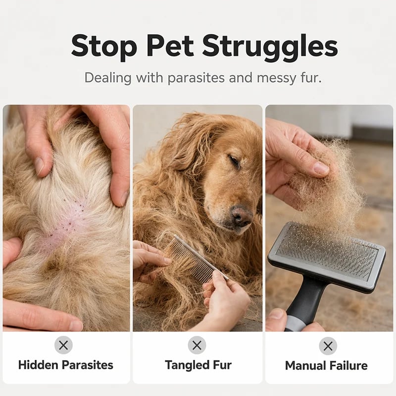 Common pet grooming problems tangled fur and loose hair