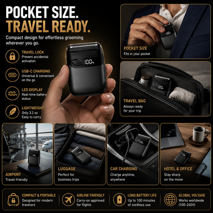 🔥 Hot sell  Portable Electric Foil Shaver For Men
