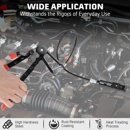 🔧 9-Piece Hose Clamp Pliers Kit – Reach Tight Spaces With Ease