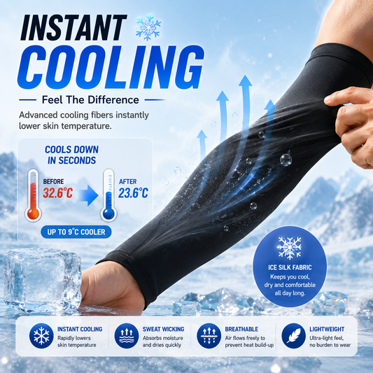 🔥 49% OFF | ☀️ UPF 50+ Cooling Sun Sleeves – Stay Cool & Protected Outdoors