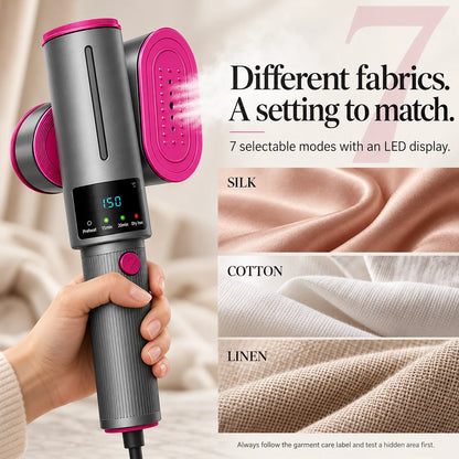 🔥 Portable Steam Iron for Clothes – 15s Fast Heat-Up, Powerful Wrinkle Remover & Travel Garment Steamer