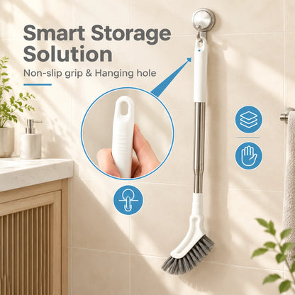 🧼 Telescopic Crevice Cleaning Brush – Long Handle Gap Cleaner for Bathroom, Toilet, Floors & Windows 🧹