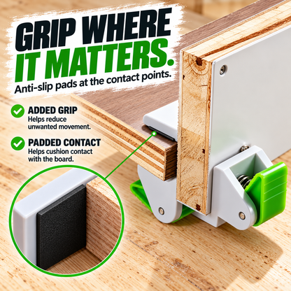 🛠️ SPECIAL OFFER: Woodworking Panel Positioning Clamp – Spring-Loaded Grip, Anti-Slip Pads & Easier Cabinet Fitting ✨