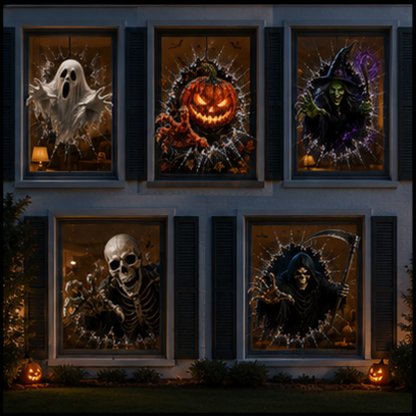 👻Halloween Day 50% Off -🎃 3D Haunted Window Break-In™ Halloween Clings