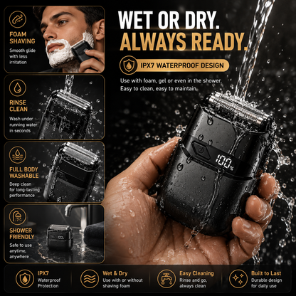 🔥 Hot sell  Portable Electric Foil Shaver For Men