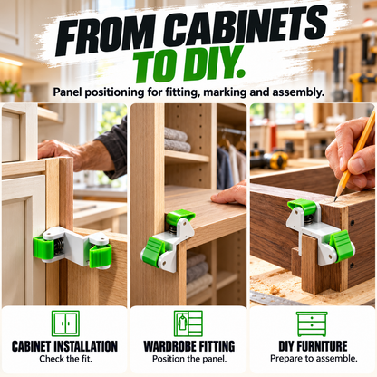 🛠️ SPECIAL OFFER: Woodworking Panel Positioning Clamp – Spring-Loaded Grip, Anti-Slip Pads & Easier Cabinet Fitting ✨