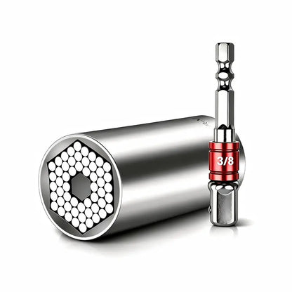 ⚙️ 2-Piece Self-Adjusting Universal Socket Set – For Nuts, Bolts, Hooks & Everyday Fixes
