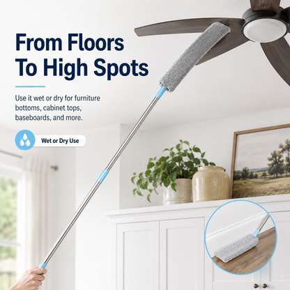 🧹 Flexible Retractable Gap Duster – Long-Reach Microfiber Cleaner for Under Beds & Appliances