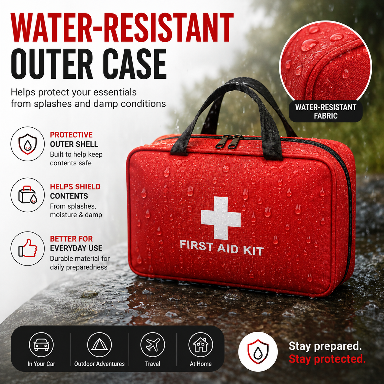 🚑Portable First Aid Kit-Be Prepared-Anytime, Anywhere