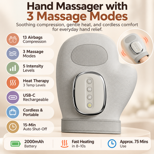 Cordless Hand Massager with Heat — Your Everyday Wind-Down