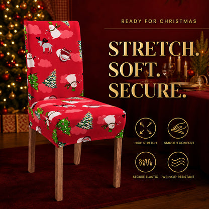 ✨ Christmas Stretch Dining Chair Covers – Instant Holiday Makeover🔥