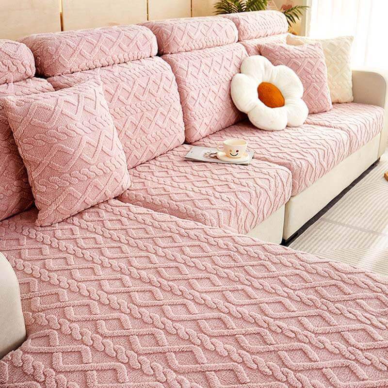 Cozy Plush Stretch Sofa Cover – Soft, Non-Slip & Washable