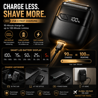 🔥 Hot sell  Portable Electric Foil Shaver For Men