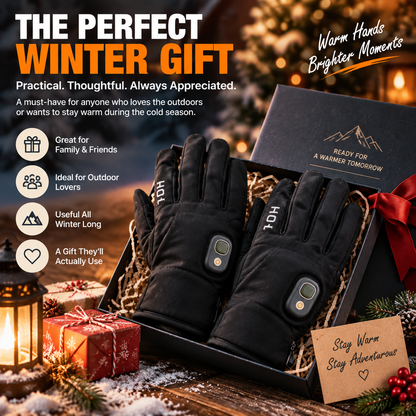🔥2026 HOT SALE | Rechargeable Heated Gloves – Touchscreen Winter Gloves with Adjustable Heat for Skiing, Hiking & Outdoor Use