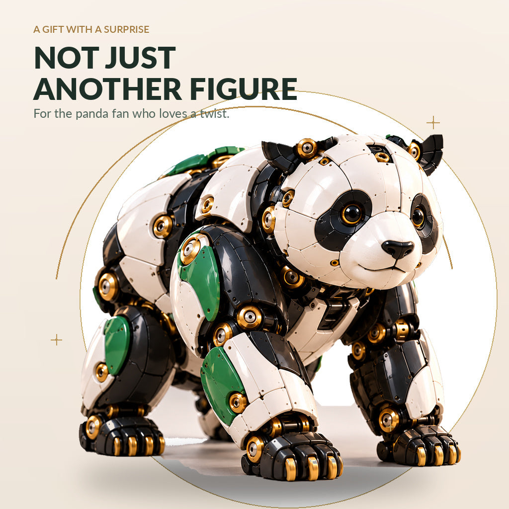 🐼 Egg-to-Panda Transforming Mechanical Figure – 2-in-1 Collectible Toy
