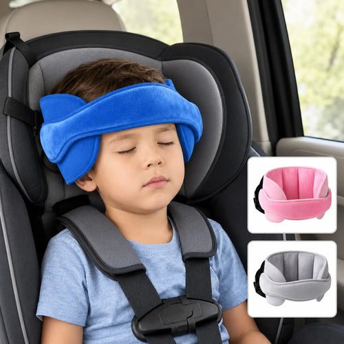 Kids Car Head Support Strap with Soft Side Cushions
