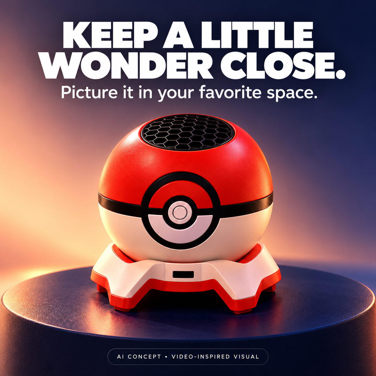 ✨ Fantasy Room Projector – Red & White Ball Design