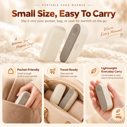 🔥 2-in-1 Magnetic Rechargeable Hand Warmers – Dual Pocket Warmer Set