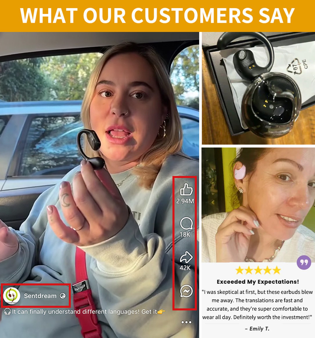 🏆#1 Best Seller ⏰50% OFF 💎AI Translation Wireless OWS Bluetooth5.4 Earphones (Fit iOS & Android)