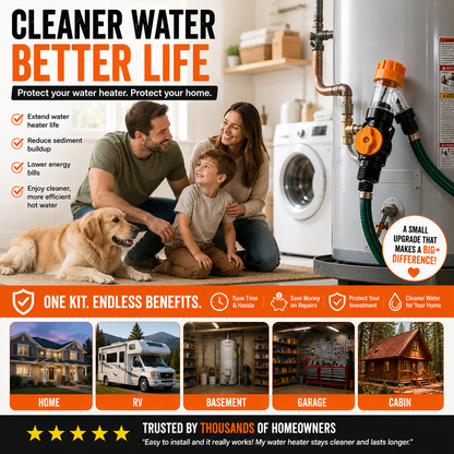 🔥 50% OFF TODAY | Water Heater Flush Kit – Remove Sediment & Restore Flow.