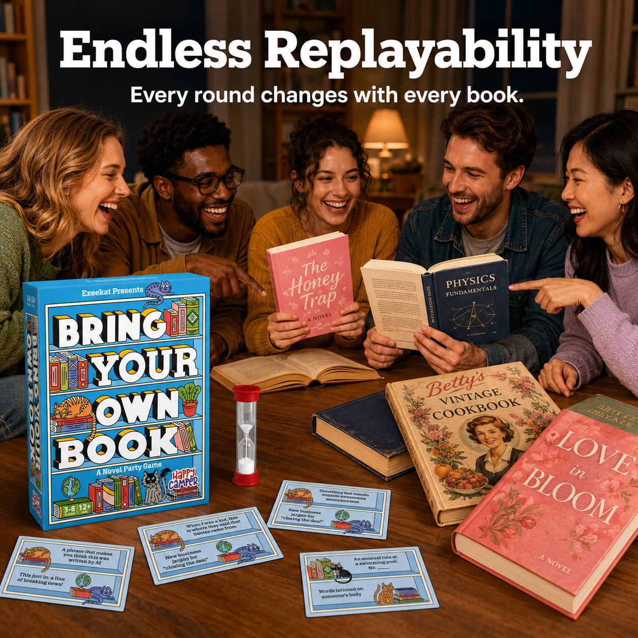 Bring Your Own Book: A Novel Party Game 📚🐱