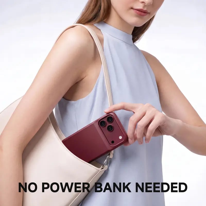 🔋 PinkBird Power Case – Protective Charging Phone Case with Backup Battery & Type-C Connectivity